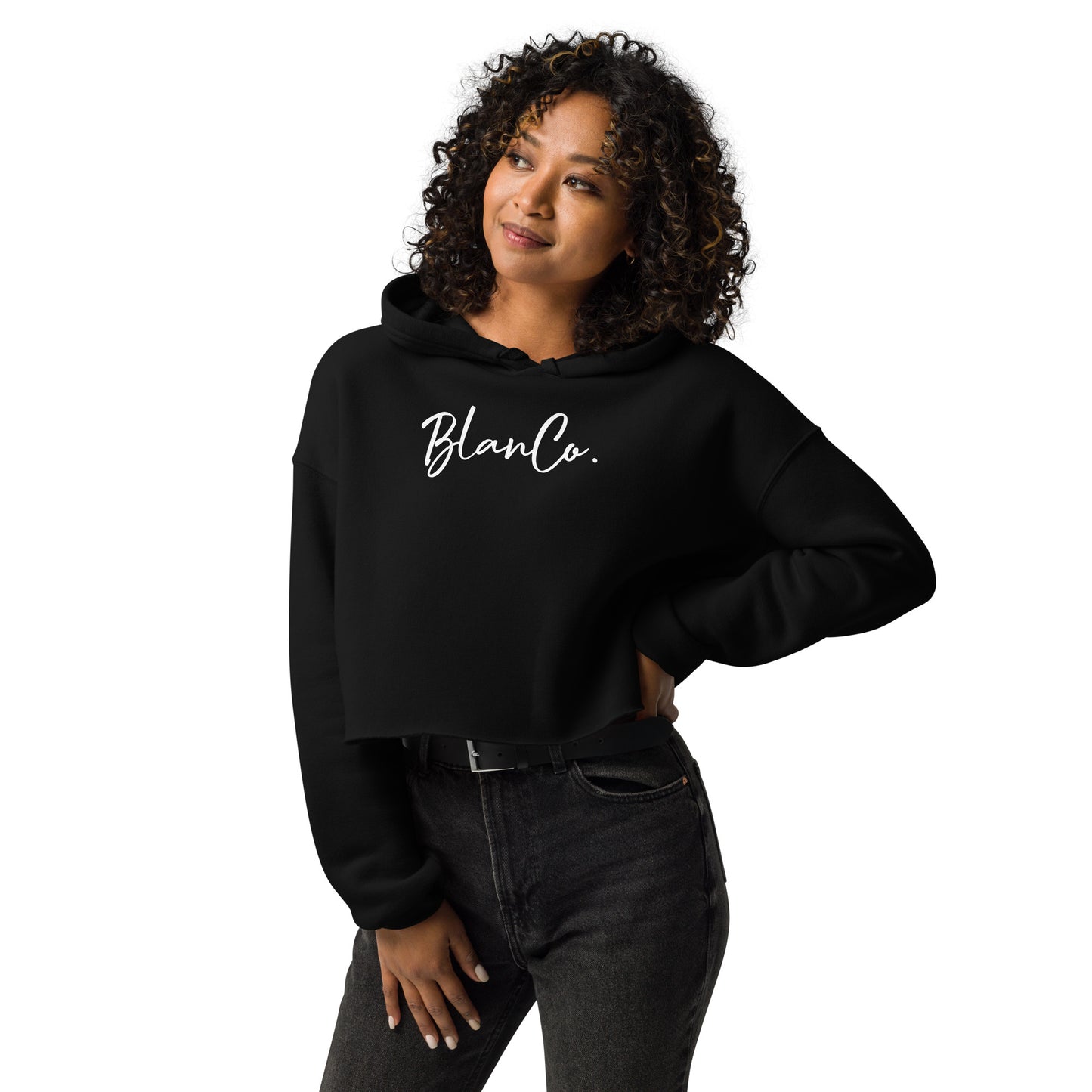 BlanCo. Script Crop Hoodie