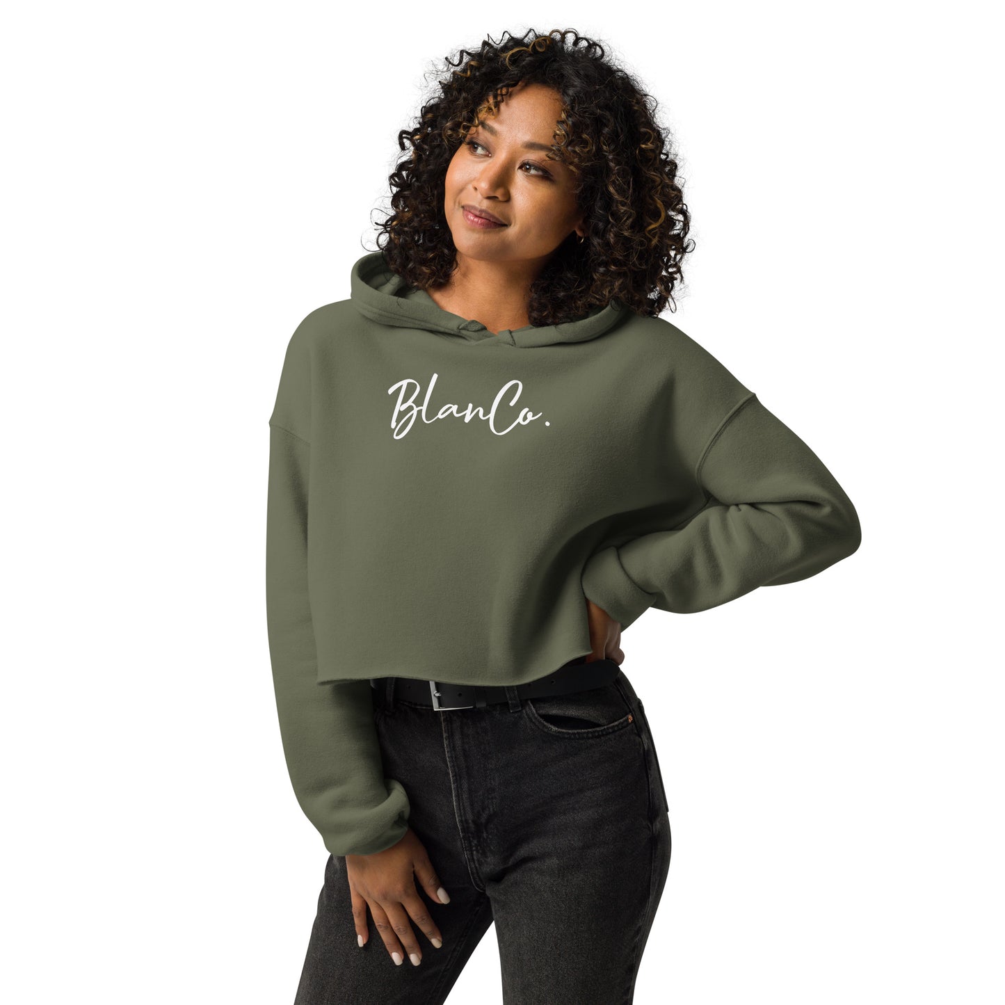 BlanCo. Script Crop Hoodie