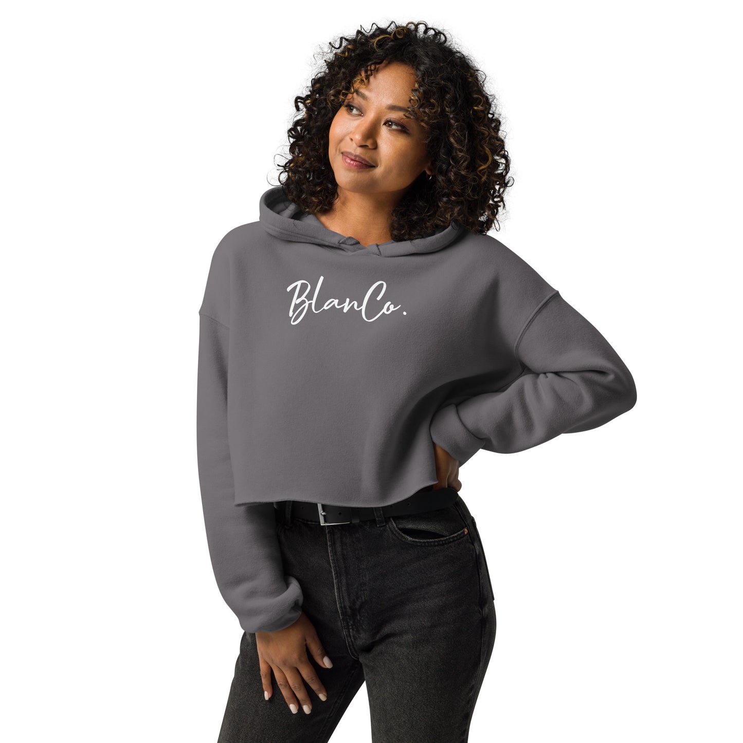 BlanCo. Script Crop Hoodie